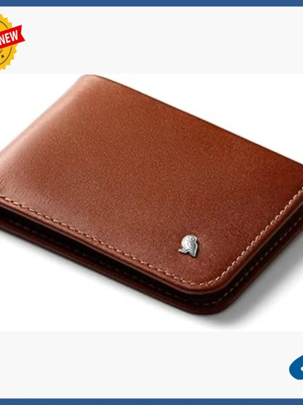 Slim Leather Bifold Wallet RFID Protected Holds 12 Cards Coin Pouch